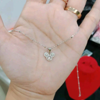 KALUNG JEDAR LIONTIN MICKY ANAK PERAK ASLI 925