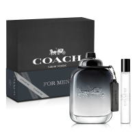 【COACH】時尚經典男性淡香水禮盒-淡香水60ml+隨行香氛7.5ml(專櫃公司貨)