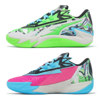 Puma 籃球鞋 Scoot Zeros II 男鞋 霓虹綠 螢光粉 NBA 2K 氮氣中底 明星款 31134901
