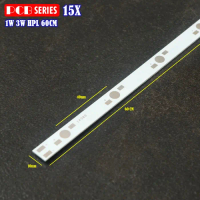 PCB HPL Panjang 60cm Seri 15 LED HPL 1W 3W 5W Aluminium Long PCB Plate DIY Lampu Tanning Akuarium Aq