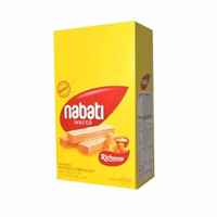 印尼進口麗芝士nabati納帝士多啤梨乳酪威化餅乾200g*12休閒零食混裝
