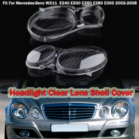 Headlamp Shade Headlight Clear Lens Shell Cover Fit For Mercedes-Benz W211 E Class 2002-2008 AT5 E240 E200 E350 Car Accessories