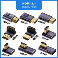UGOURD HDMI2.1 Cable Adapter mini micro hdmi to HDMI 2.1 Converter 48Gpbs 8K60HZ 4K120HZ for HDTV Projector PS4 PS5 Laptop PC