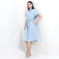 Hush Puppies Dress Wanita Adriel Light Blue L