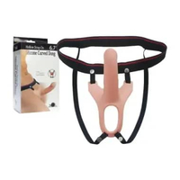 Strap on tali pinggang corn dog model berongga premium 18 cm x 4