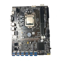 BTC Motherboard B75 BTC CPU Miner Motherboard DDR3 12 PCI-E Graphics Card Support LGA 1155 GPU Cryptocurrency Mining