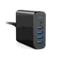 [2美國直購] Anker PowerPort + 5 USB-C Macbook / iPhone / ipad/ Android 黑