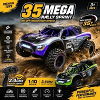 Mobil Premium RC Off Road 35 Mega Rally Sprint 1:10 2.4GHz High Speed 35KM/Jam Mainan Remote Control