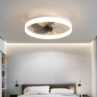 LED Ceiling Light Fans AC DC Fan Bedroom Lamp Lighting For Living Room Decorative Lamps Ventilated Silent With Remote Control