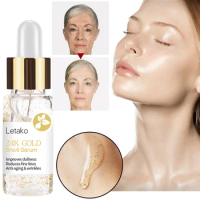 24K Gold Serum Anti Aging Remove Wrinkle Lifting Firming Face Essence Fade Fine Lines Whitening Moisturizing Skin Care Cosmetic