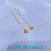 Anting titanium tusuk jarum wanita bentuk bunga