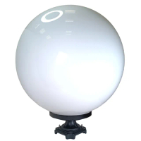 【彩渝】500MM PMMA 門柱燈(圓球 戶外球形柱頭燈 球型燈罩 庭園燈 可搭配LED)