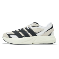 adidas 慢跑鞋 Lightblaze 男鞋 米白 黑 緩震 麂皮 反光 運動鞋 愛迪達 JH6944