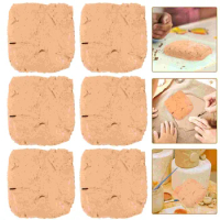 6 Pcs Manual Air-dried No-bake Clay Child Models Modeling Abs Dry for Adults