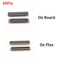 20-50Pcs 40pin LCD Display FPC Connector For Xiaomi Redmi Note 8 7/Note7/Note8/Note 7 Pro/Note 8 Pro Screen Plug On Motherboard