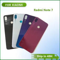 For Xiaomi Redmi Note 7 Battery Cover Back Glass Panel Rear Door Housing Case Repair parts For Redmi Note 7 Pro Battery cover