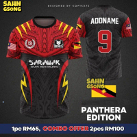 Baju-T, SS02, Stok Sedia, Edisi Panthera Sarawak, Slim-Fit Clothing Sport