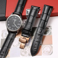 Leather strap FOR Tissot Le Locle T41 T006 PRC200 Watch Strap Wrist Belt Watch Bracelet 1853 Watchband Men 19MM 20MM 21MM 22MM
