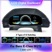 Car LCD Dashboard Panel Speedometer For Mercedes Benz E Class W212 E200 E230 E260 E300 S212 Digital Cluster Instrument Display
