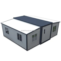 China Steel Frame Waterproof 20Ft 40Ft Prefabricated Mobile Expandable Folding Container Houses