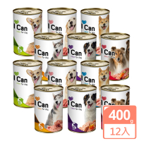 【YAMIYAMI 亞米貓罐】I CAN 狗罐頭 400g*12入(犬罐頭 寵物罐頭)