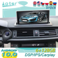 6+128gb For Lexus Ct200 Ct200h Ct 2012-2018 Android10 Car Radio Wireless Carplay Gps Navigation Dsp Multimedia Player