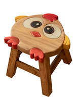 泰國兒童椅實木小凳子可愛卡通椅子板凳家用創意木頭矮凳寶寶木凳 天使鞋櫃