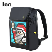 Divoom Pixoo M Backpack Men 15 Inch Waterproof School Backpack Laptop Packbag Women'Daypack Teenagers LED Screen Travel Bag