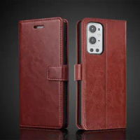 Card Holder Leather Case for Oneplus 9 Pro Oneplus9 Pro Pu Leather Flip Cover Retro Wallet Phone Case Business Fundas Coque