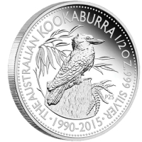 Non-Magnetic Australia 1 oz .999 Silver Coins 2015 Kookaburra Animal Elizabeth One Troy Ounce Replica Coins Souvenir Gifts