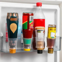 2Pcs Storage Box For Refrigerator Side Door Hanging Seasoning Bottle Rack Sauce Package Vinegar Organizer Kitchen Accessories