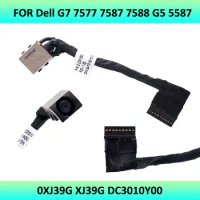 New Laptop Dc Power Jack Harness Plug In Cable for Dell Inspiron 15 G7 7577 7588 7587 P72F XJ39G DC301010Y00 DC301011F00 dc-in