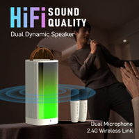 [Innovative]Orashare BS10 Wireless Karaoke Speaker With Dual MIC HiFi Sound Outdoor Bluetooth Speake