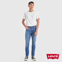 【LEVIS】男款 上寬下窄 512低腰修身窄管牛仔褲 / 精工淺藍刷色水洗 / 彈性布料 人氣新品 28833-1155