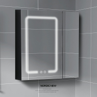 智能浴室鏡柜衛生間除霧帶燈鏡子帶儲物格太空鋁掛墻式鏡面柜鏡箱