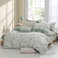 HOYACASA 單人雪棉絨兩用被床包組-日光蔓薏
