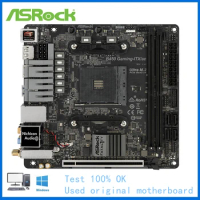Used MINI For ASRock B450 GAMING-ITX/AC GAMING-ITX Computer USB3.0 M.2 Nvme SSD Motherboard AM4 DDR4 64G B450 Desktop Mainboard