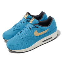 【NIKE 耐吉】休閒鞋 Air Max 1 PRM Corduroy 男鞋 藍 卡其 燈芯絨 波羅海藍(FB8915-400)