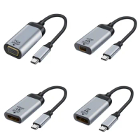 1pcs USB 3.1 Type C to Hdmi to Vga/DP/Gb/mDP Adapter Plug Converter Projection 4K/8k 60Hz USB C male to female HD video