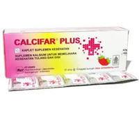 Calcifar Plus Strip isi 10 Tablet Kunyah - Kalsium Ibu Hamil