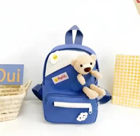 Tas sekolah anak perempuan beruang lucu ransel PAUD TK pink