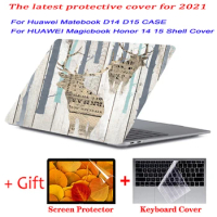 For Huawei Matebook d 14 case For Huawei honor magicbook x14 15 2020 New Laptop Case for Huawei Matebook d14 Mate d15 Hard Shell