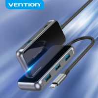 Vention USB C Hub 4 Ports USB Type C to USB 3.0 Hub Splitter Adapter for MacBook Pro iPad Pro Samsung Galaxy Note 10 S10 USB Hub