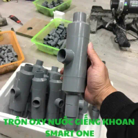 Bộ trộn khí Ejector /Venturi SMARTONE D48/27 trong xử lí nước giếng khoan nhiễm sắt