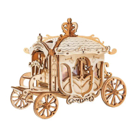 จิ๊กซอว์ไม้ Rolife Classic Carriage 3D Wooden Puzzle TG506 >>พร้อมส่ง<< คําแนะนําการขายที่ร้อนแรงในเ
