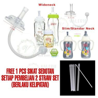 Straw replacer replacement wide neck pigeon grosmimi simba pengganti dot sedotan slim neck chokeless