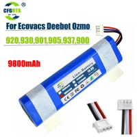 100% Originate 18650 Battery For Robot Ecovacs Deebot Ozmo 14.4V 9800Mah Vacuum Cleaner 900 901 905 930 937 Novelty