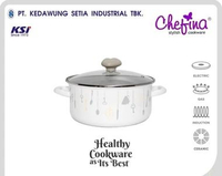 Panci Enamel / Dutch Oven CHEFINA Diameter 20 cm volume 2100 ml