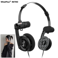 WhatPlus Retro Wireless Headphones Bluetooth 5.2 Classic Open Hifi On-ear Headset With Noise Reduction Mic For KOSS Porta Pro