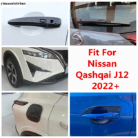 Window Wiper / Door Handle Bowl / Front Fog Light Eyebrow / Fuel Tank Cover Trim For Nissan Qashqai J12 2022 - 2024 Accessories